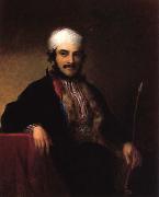 Asher Brown Durand Portrait of Isaac Edrebi of Morocco oil painting